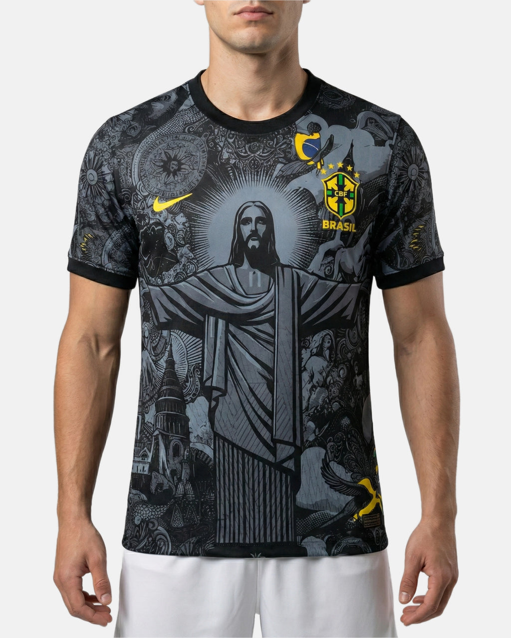 Maillot Bresil Jesus Gris