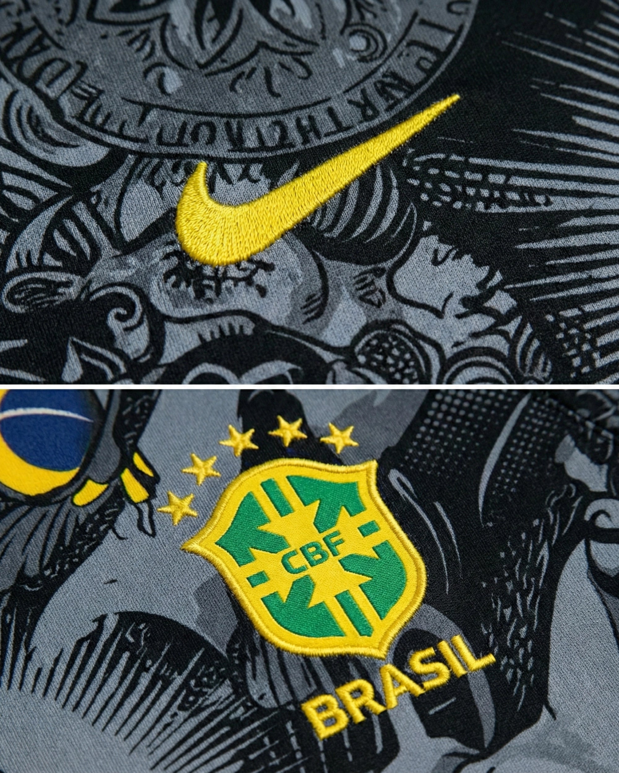 Maillot Bresil Jesus Gris